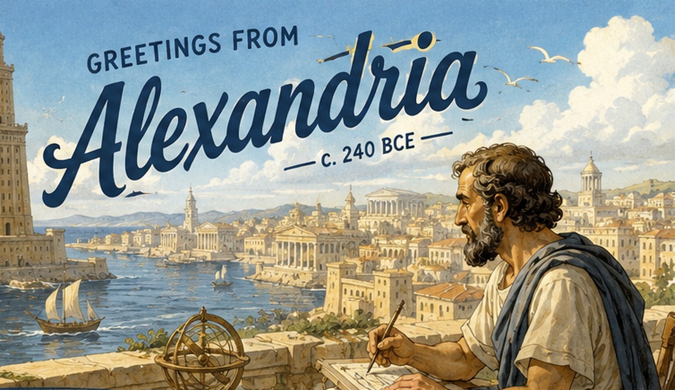 Greetings from Alexandria · Eratosthenes’ Challenge